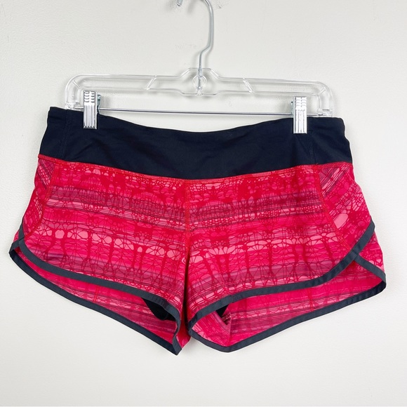 lululemon athletica Pants - Lululemon Speed Shorts "Make Davie Run Crazy" UNICORN RARE SZ 6